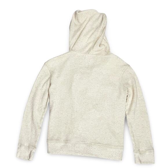 Stars Above Cream Waffle Knit Hoodie XS Cozy Lounge Pullover Gift - Picture 4 of 10